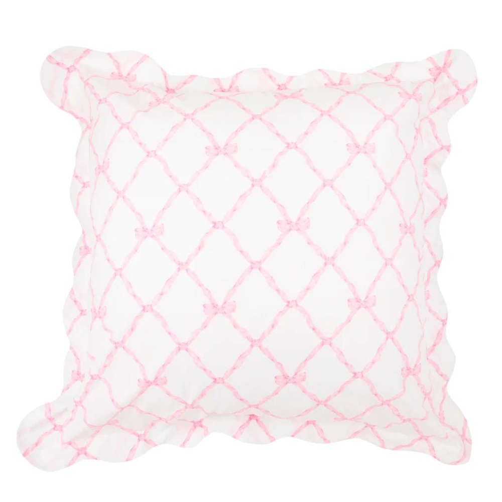 TBBC Euclid euro sham Belle Meade bow